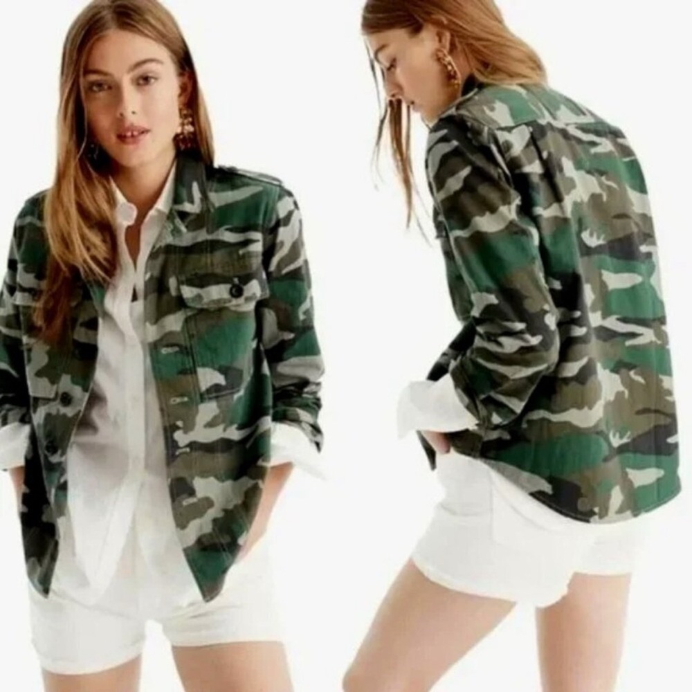 J.Crew Camouflage Shacket